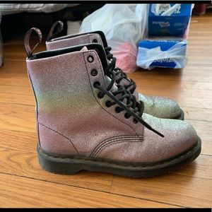 Sparkly Rainbow Doc Marten
